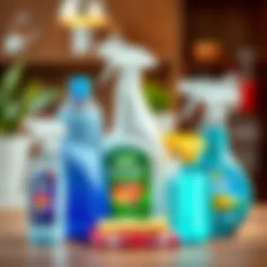 Cleaning supplies for stain removal