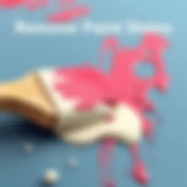 Removing paint stains with household items