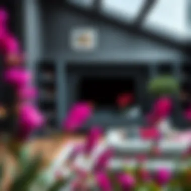 Creative Anthracite Color Pairing Artistic display of anthracite paired with vibrant hues