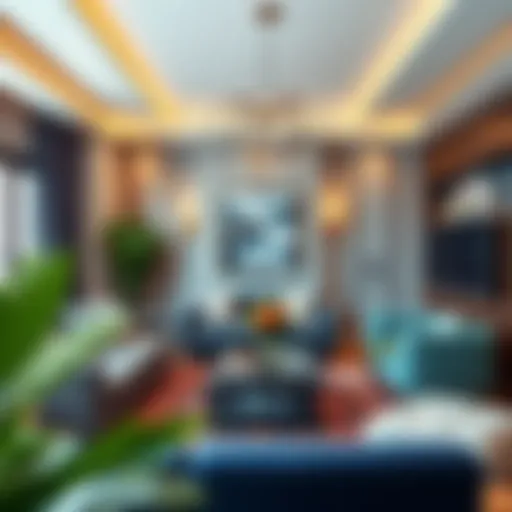 Sophisticated Anthracite Living Room Design Elegant living room featuring anthracite and complementary colors