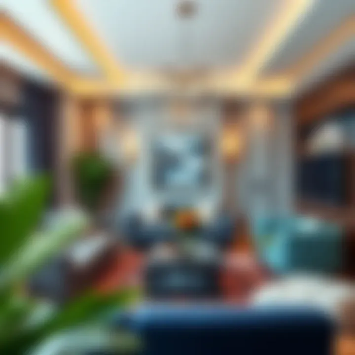 Sophisticated Anthracite Living Room Design Elegant living room featuring anthracite and complementary colors