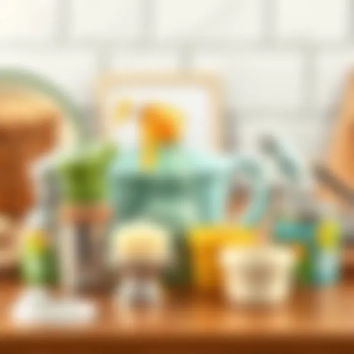 Materials for cleaning kitchen knobs