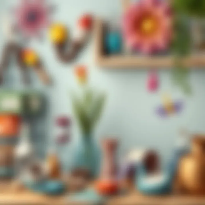 Artistic project using discarded items