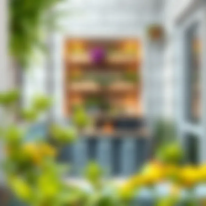 Functional balcony design with vertical gardening and smart storage solutions