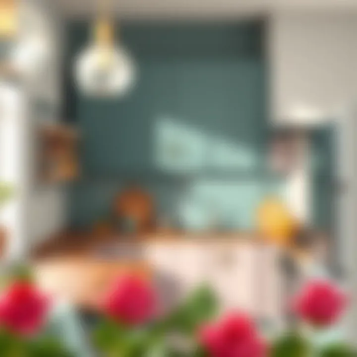 Creative color palette for kitchen cabinets