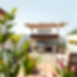 Elegant barbecue terrace design featuring natural materials.