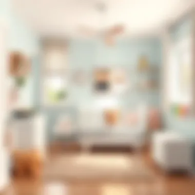 Stylish baby room with modern aesthetic