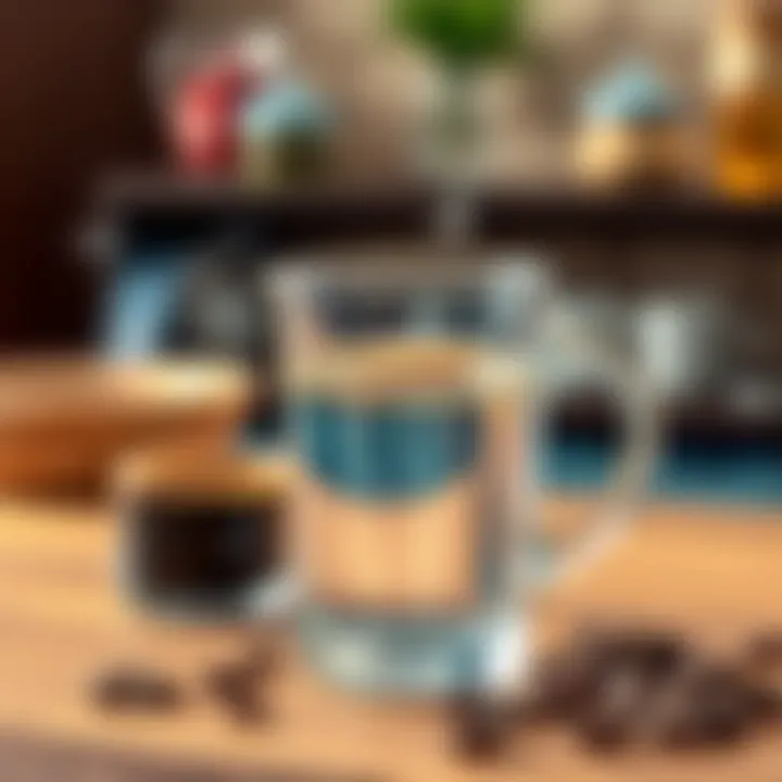 High-quality mineral water for coffee brewing