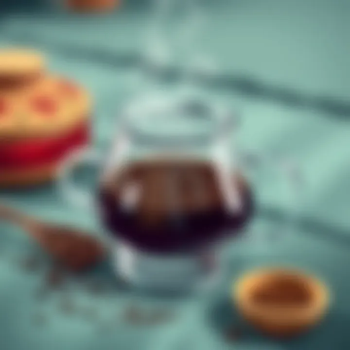 Traditional cezve with ground coffee