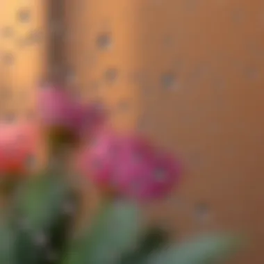 Pristine glass surface with water droplets