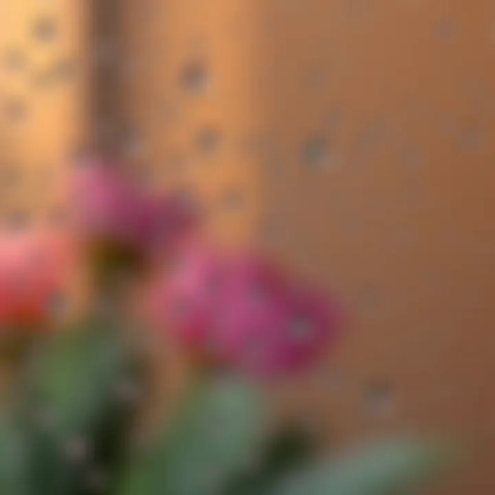 Pristine glass surface with water droplets