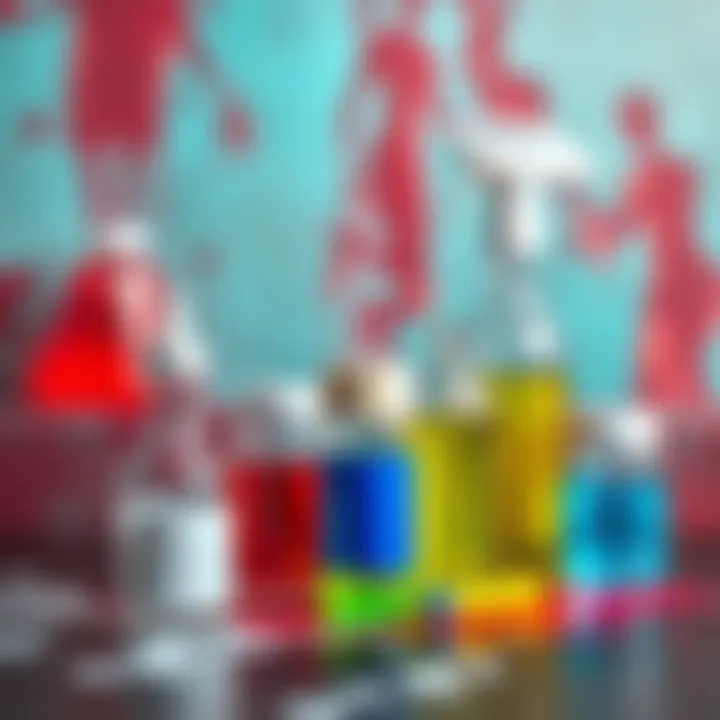 Chemical solutions arranged for tackling paint stains