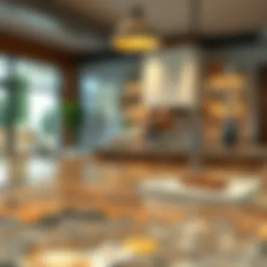 Diverse design options of wood-look granite countertops