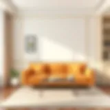 A pristine living room wall