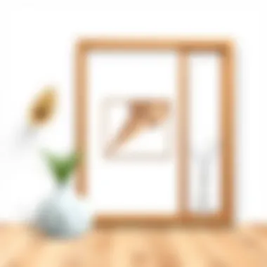 Contemporary wooden frame fit for modern interior design