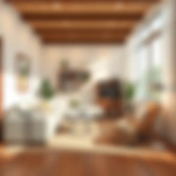 A cozy living room setup in a new home