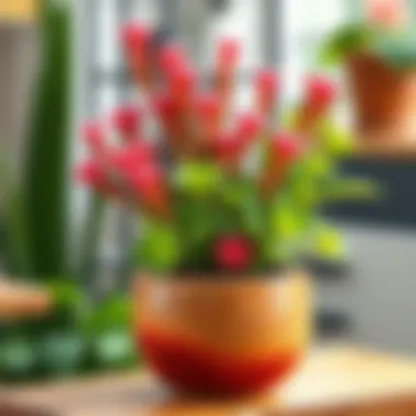 A beautifully arranged Crassula plant in a stylish pot, perfect for home decor.