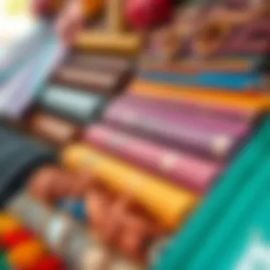 Material Selection for Custom Wallpapers Colorful selection of materials for creating custom phone wallpapers