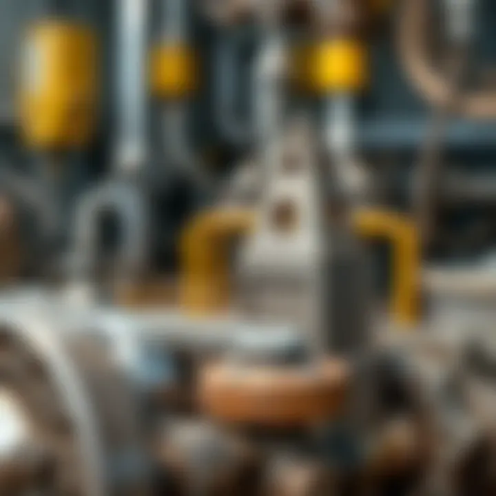 Iron components in industrial machinery