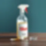 Removing dried glue with a solvent