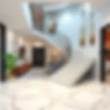 Modern Duplex Staircase Design Elegant duplex staircase with modern decor