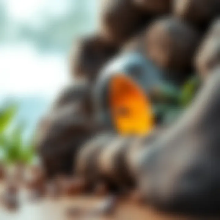 Illustration of dust mite habitat