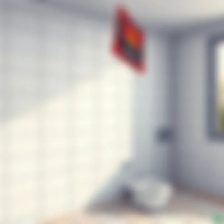 A clean wall after successful tile removal