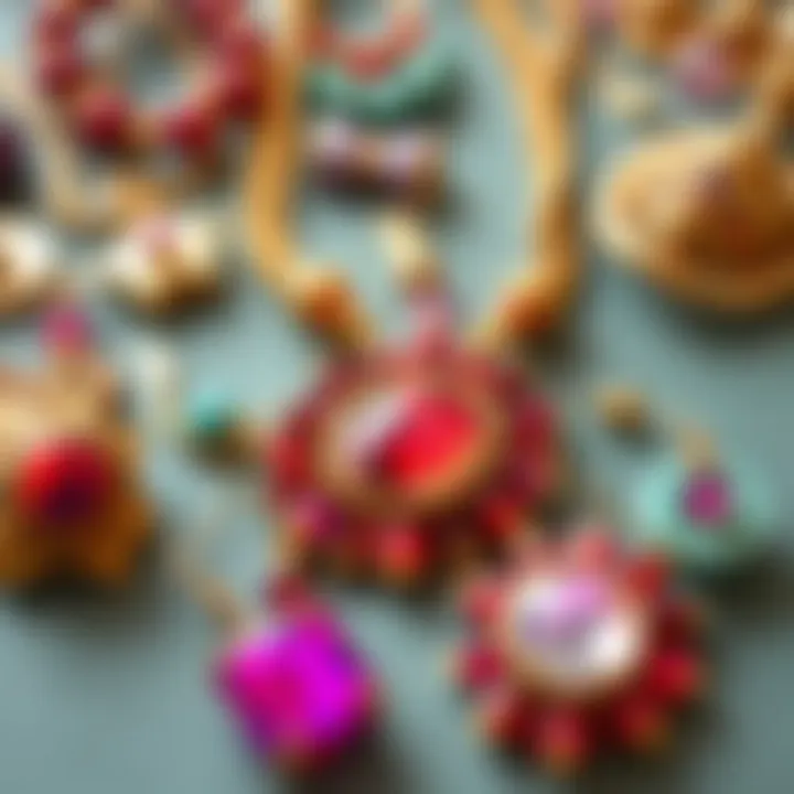Beautifully arranged handmade jewelry reflecting personal style
