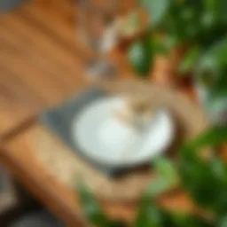 Elegant rustic placemat design showcasing natural materials