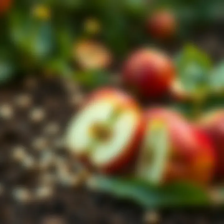 Fresh apple seeds ready for planting