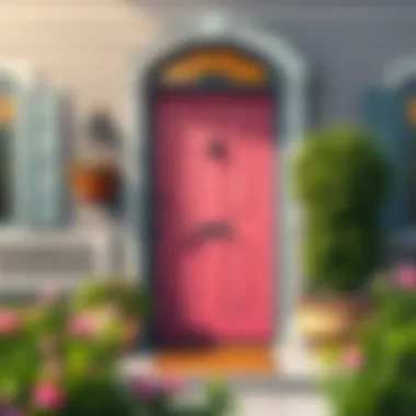 Enhancing Curb Appeal with a Beautifully Painted Door Beautifully painted door enhancing home entrance