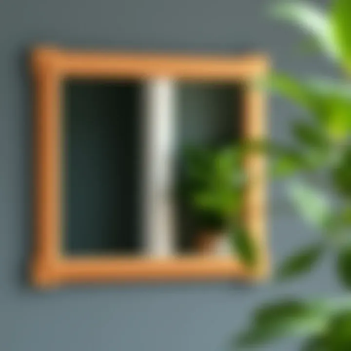 Elegant Wooden Mirror Frame Beautifully crafted wooden frame for a mirror