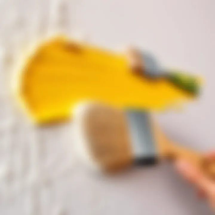 Brush techniques for wall painting