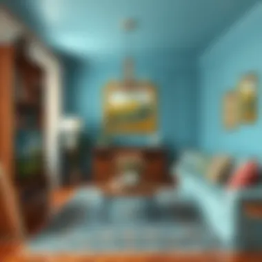 Decorative painting techniques in living spaces