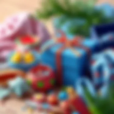 Colorful materials for DIY holiday gifts