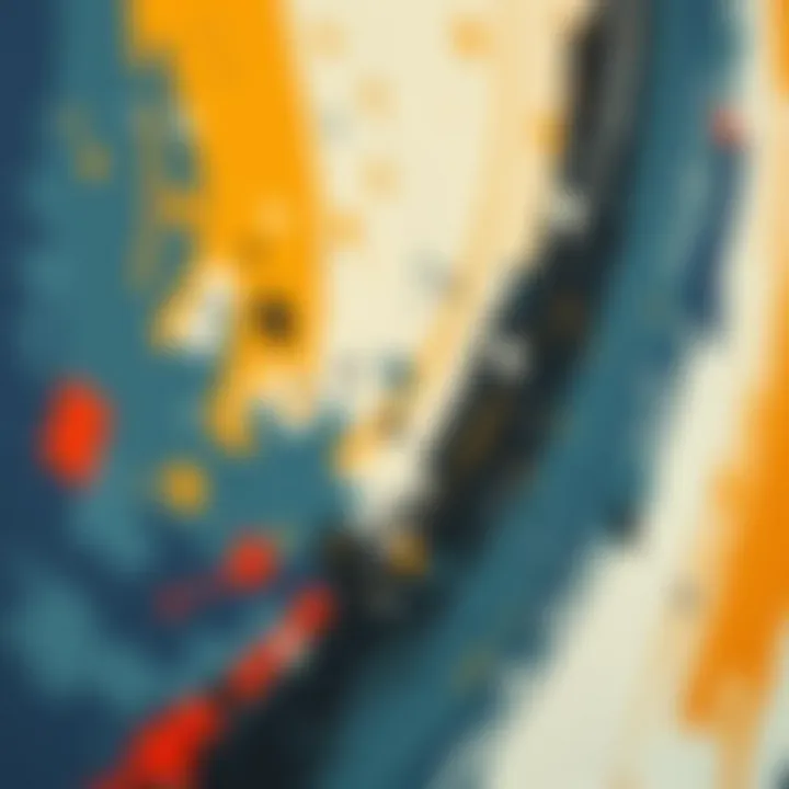 Textured Canvas Detail Close-up of textured canvas with unique patterns and brush strokes