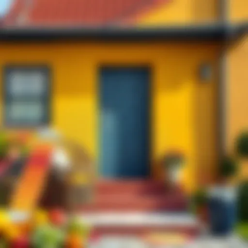 Vibrant Exterior Color Palette A vibrant exterior color palette showcasing various paint swatches