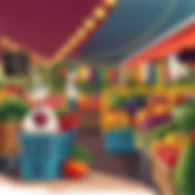 A farmer's market showcasing fresh October harvest