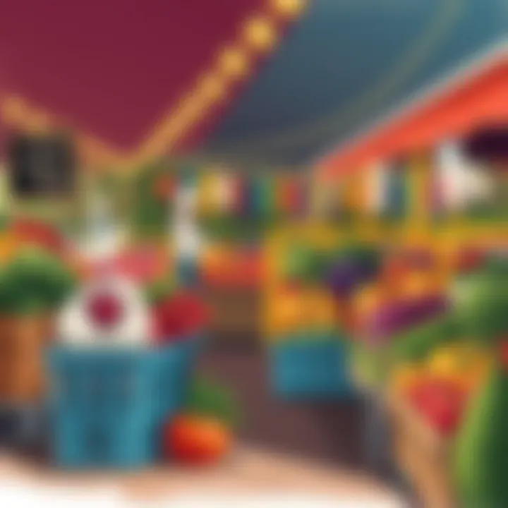 A farmer's market showcasing fresh October harvest