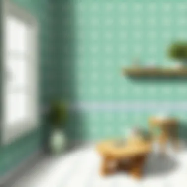 Application Techniques for Wallpaper over Tiles Step-by-step demonstration of applying wallpaper on tiles