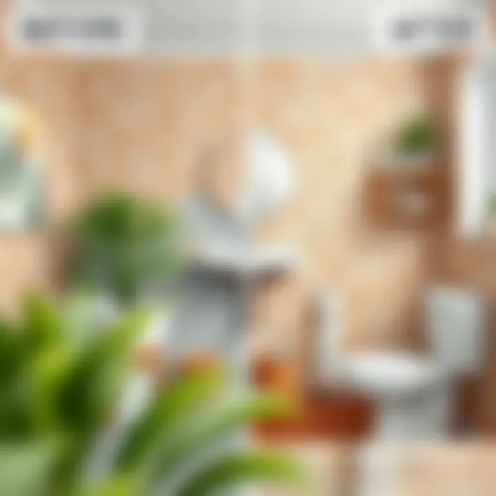 Before and After Tile Transformation Before and after tile painting