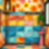 Colorful tiles transformation