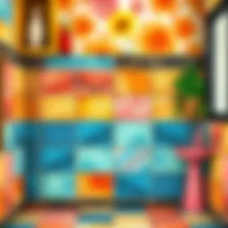 Colorful tiles transformation