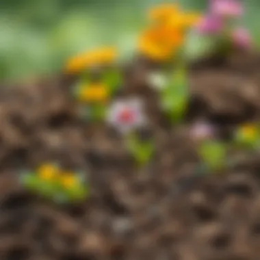 Selecting the Right Soil for Growth Healthy soil with flowers growing