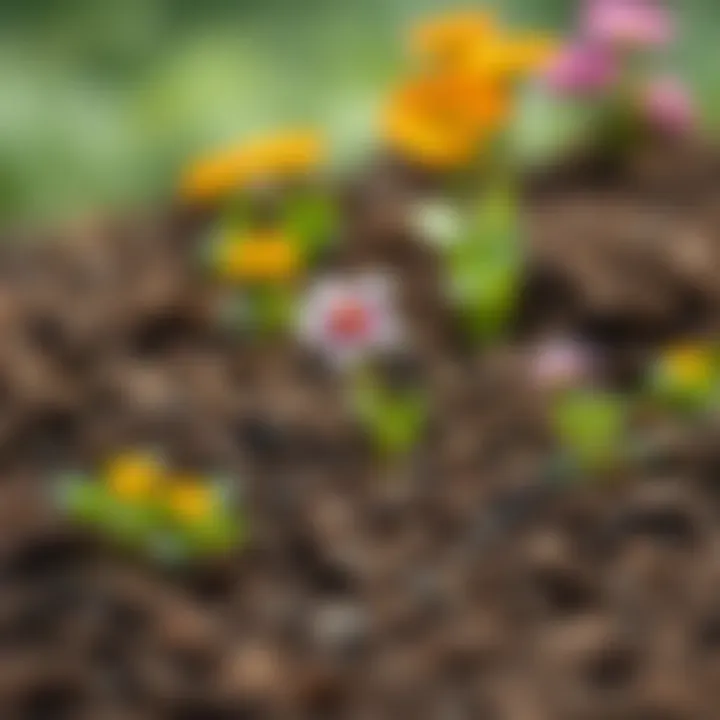 Selecting the Right Soil for Growth Healthy soil with flowers growing