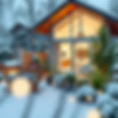 Functional winter garden integrated with home