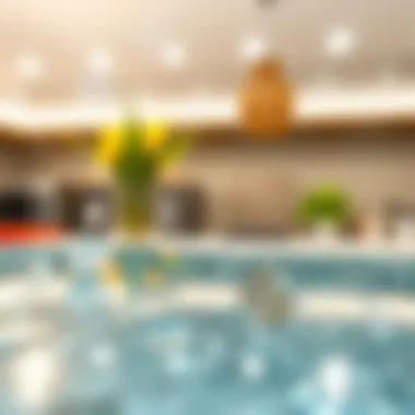 A pristine glass surface reflecting light