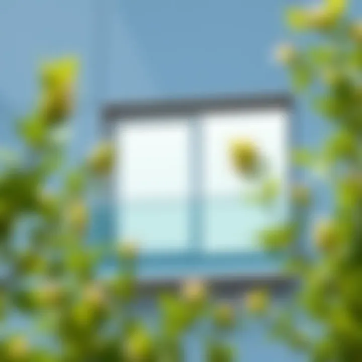 Elegant concealed balcony closure with glass panels