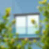 Stylish Glass Panel Balcony Closure Elegant concealed balcony closure with glass panels