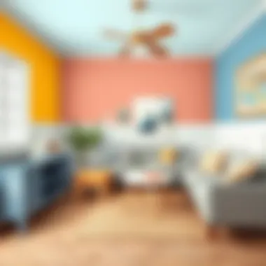 Complementary wall colors that enhance gray furniture